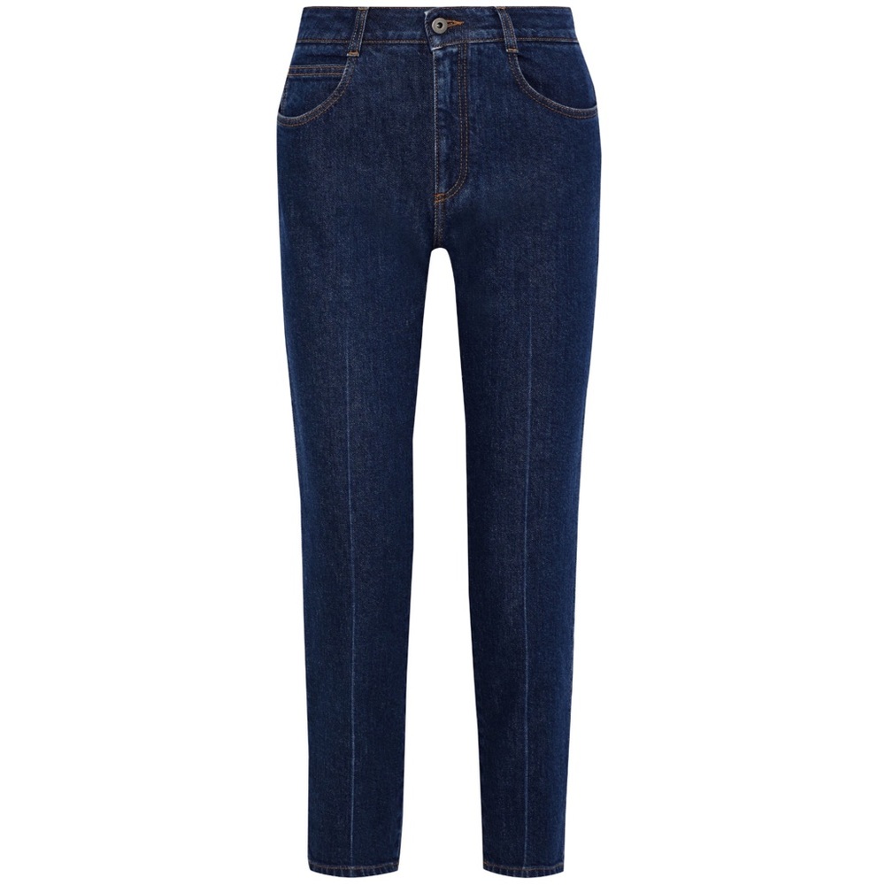 Stella McCartney Cropped High-Rise Slim-Leg Jeans